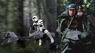 Illustration for article titled They Finally Made a Flying Star Wars Speeder Bike!